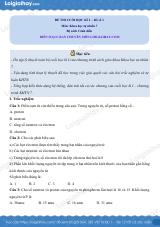 Đề thi học kì 1 KHTN 7 Cánh diều - Đề số 11